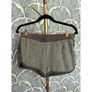T BY ALEXANDER WANG Rainbow Cotton-Terry Hot Pant Shorts Sz. L